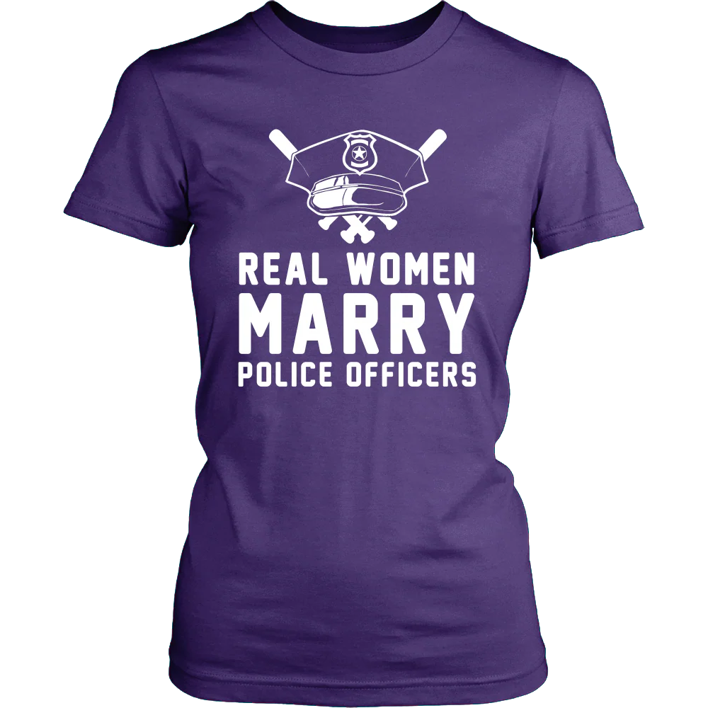 Real Women Marry Police Officers Shirt - Image 11