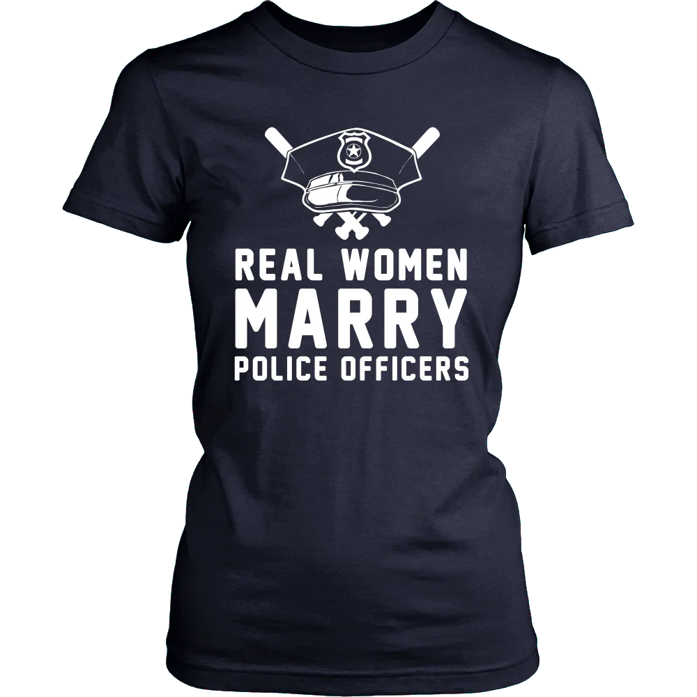 Real Women Marry Police Officers Shirt - Image 12