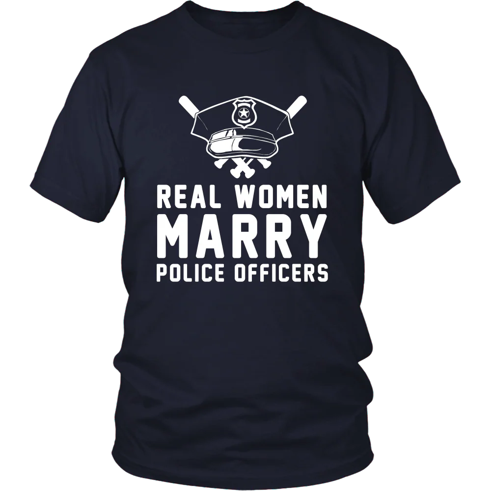 Real Women Marry Police Officers Shirt - Image 2