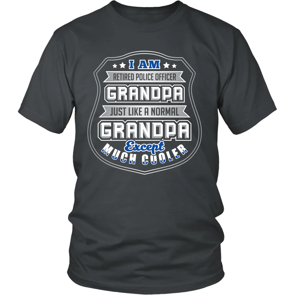 Retired Police Grandpa - Shirt - Image 2