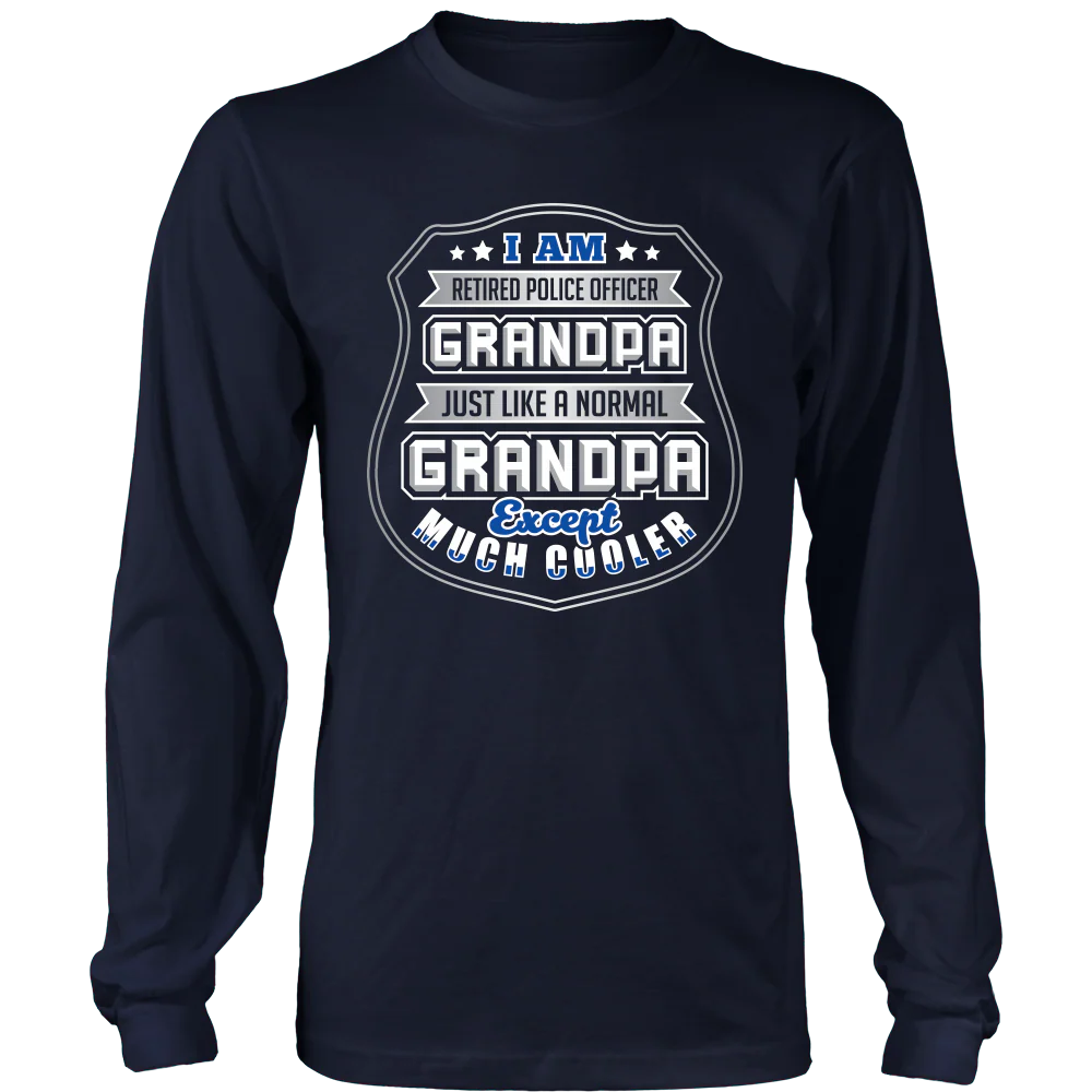 Retired Police Grandpa - Shirt - Image 4