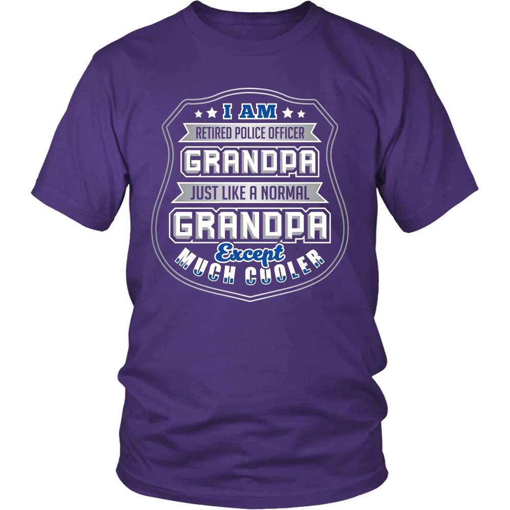 Retired Police Grandpa - Shirt - Image 5