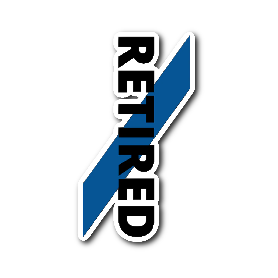 Retired Police Officer Sticker - Image 2