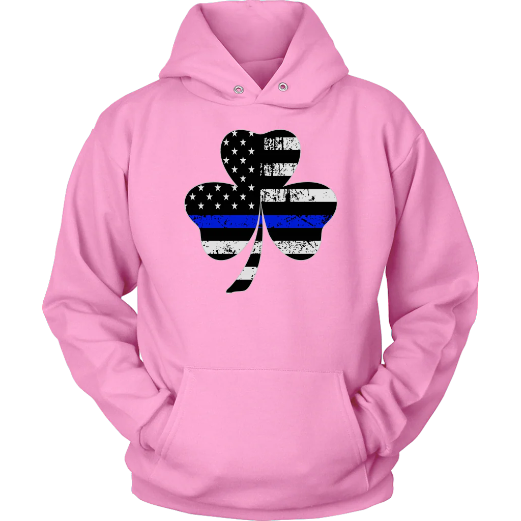 Shamrock Thin Blue Line Flag Shirt - Image 11