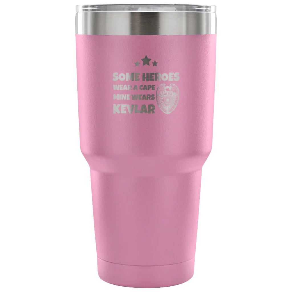 Some Heroes Wear A Cape Mine Wears Kevlar Tumbler - Image 4