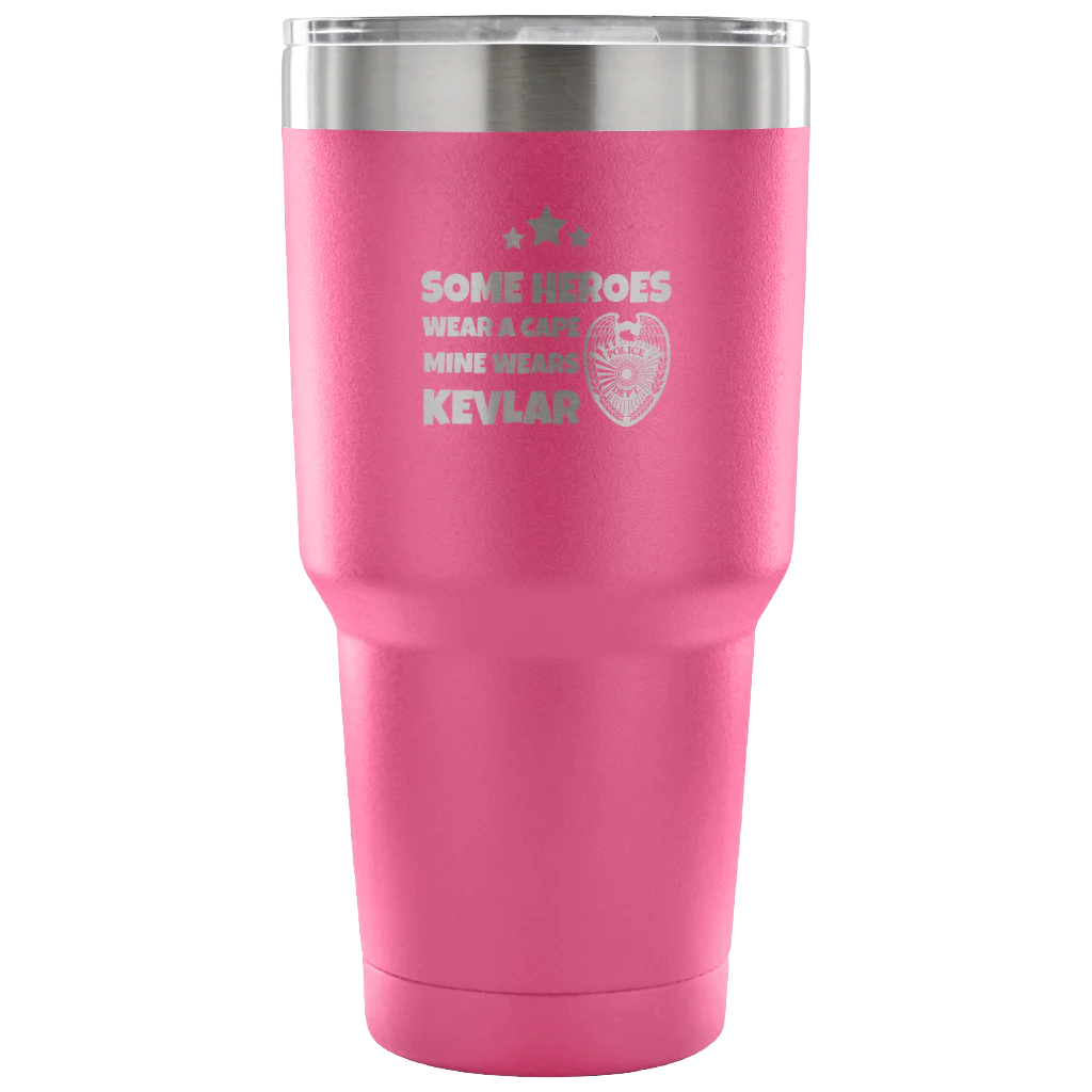Some Heroes Wear A Cape Mine Wears Kevlar Tumbler - Image 5