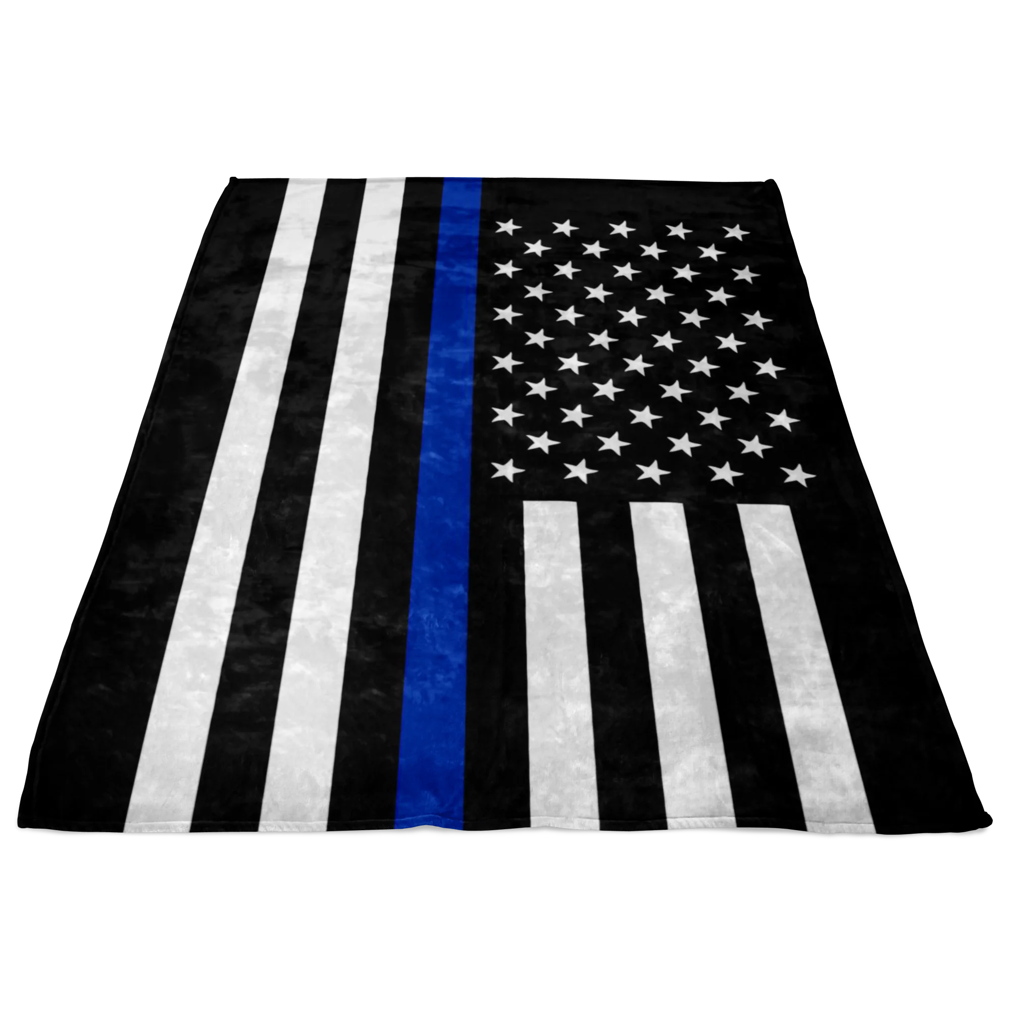 Thin Blue Line American Flag Blanket - Image 5