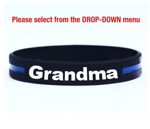 Thin blue line bracelets for mom, dad, wife, husband, son, daughter, brother, sister, grandpa, grandma, girlfriend, cousin –get the family pack & save - Image 11