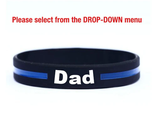 Thin blue line bracelets for mom, dad, wife, husband, son, daughter, brother, sister, grandpa, grandma, girlfriend, cousin –get the family pack & save - Image 4