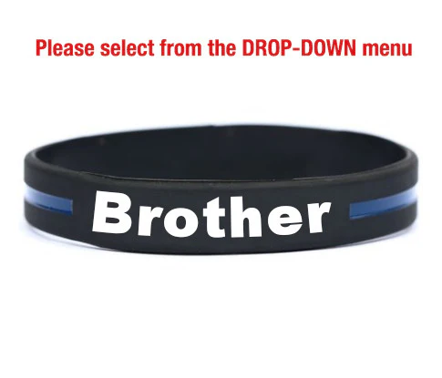Thin blue line bracelets for mom, dad, wife, husband, son, daughter, brother, sister, grandpa, grandma, girlfriend, cousin –get the family pack & save - Image 7