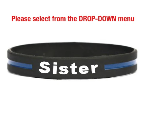 Thin blue line bracelets for mom, dad, wife, husband, son, daughter, brother, sister, grandpa, grandma, girlfriend, cousin –get the family pack & save - Image 9