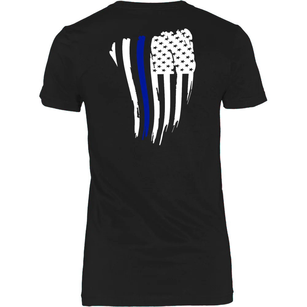 Thin Blue Line American Flag Shirt - Image 10