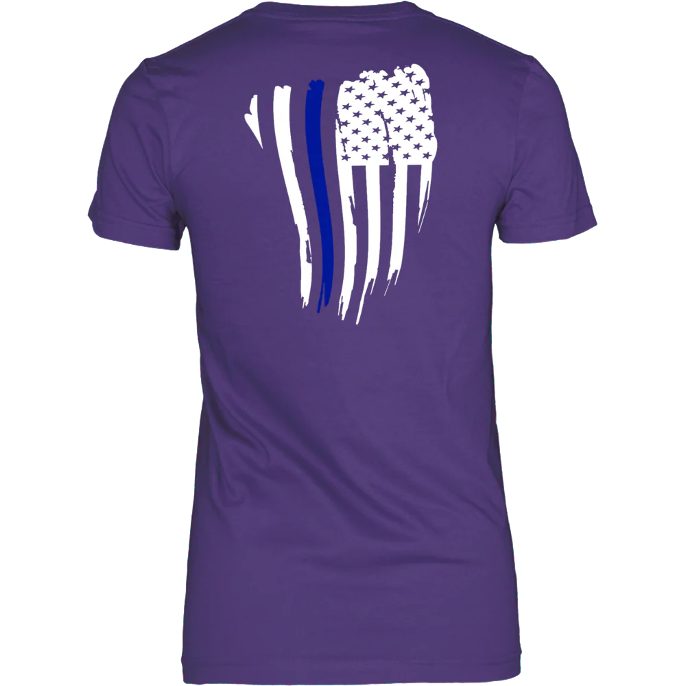 Thin Blue Line American Flag Shirt - Image 11