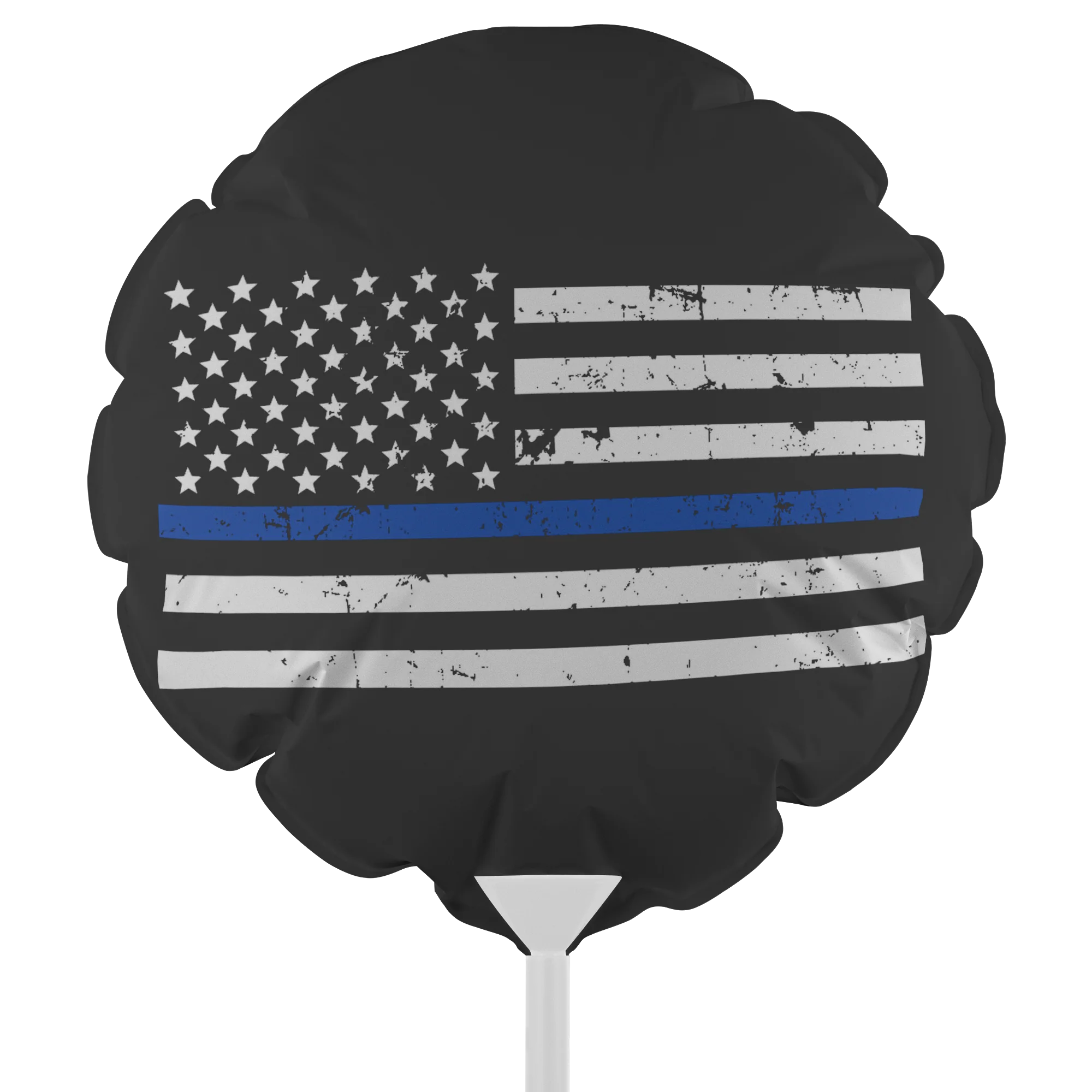 Thin Blue Line American Flag Balloon