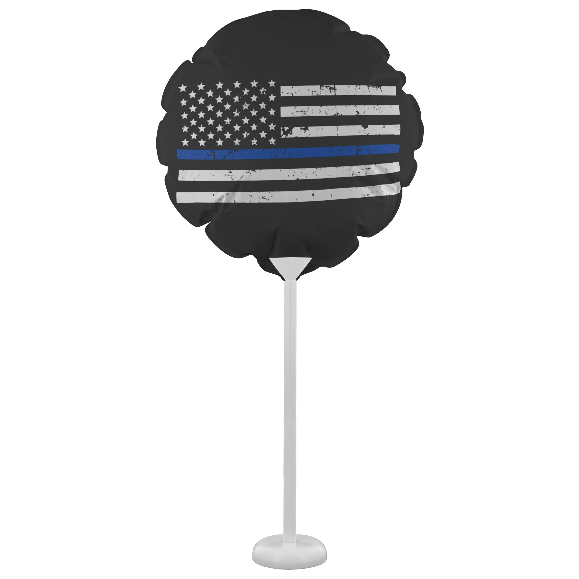Thin Blue Line American Flag Balloon - Image 3