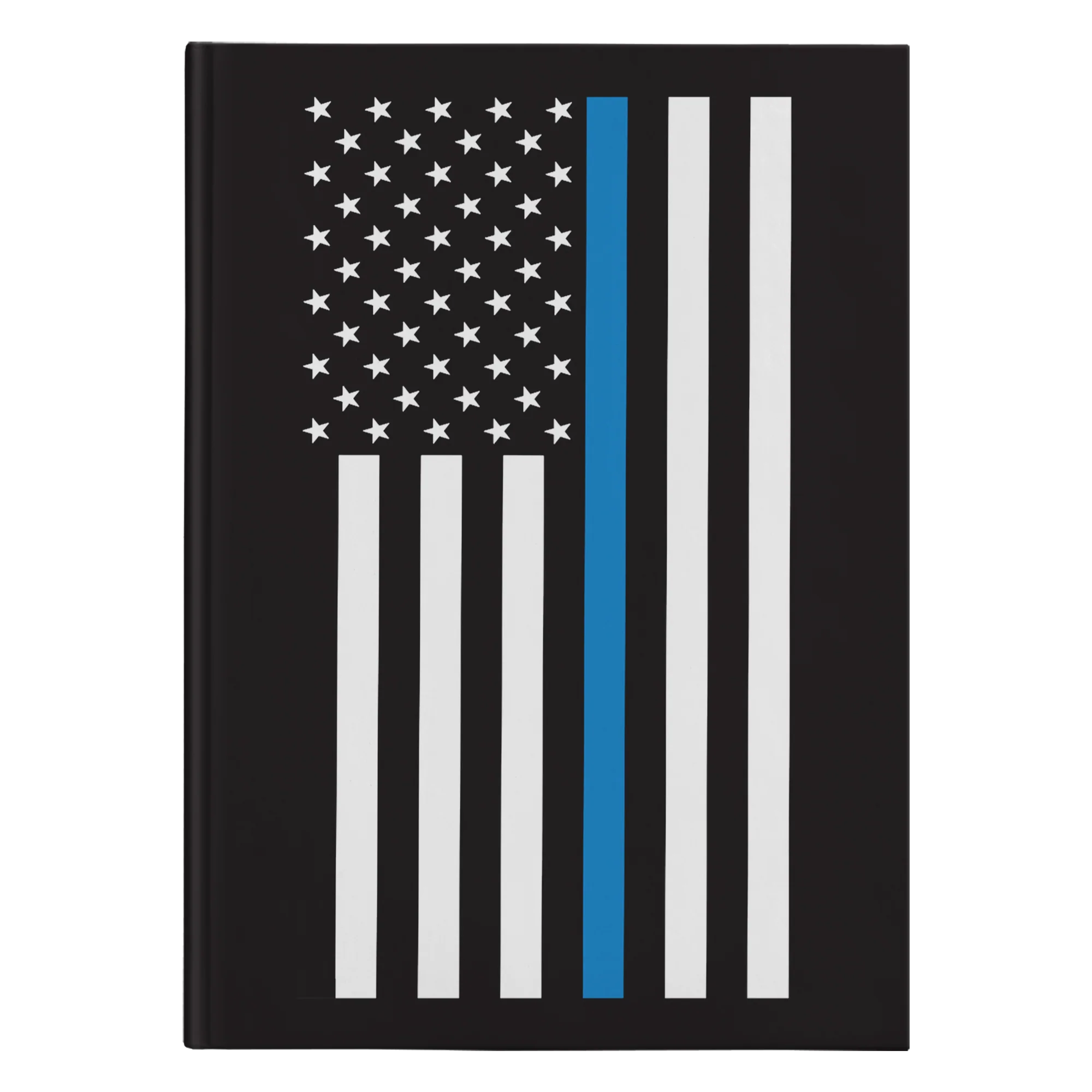 Thin Blue Line American Flag Journal Notebook - Hardcover