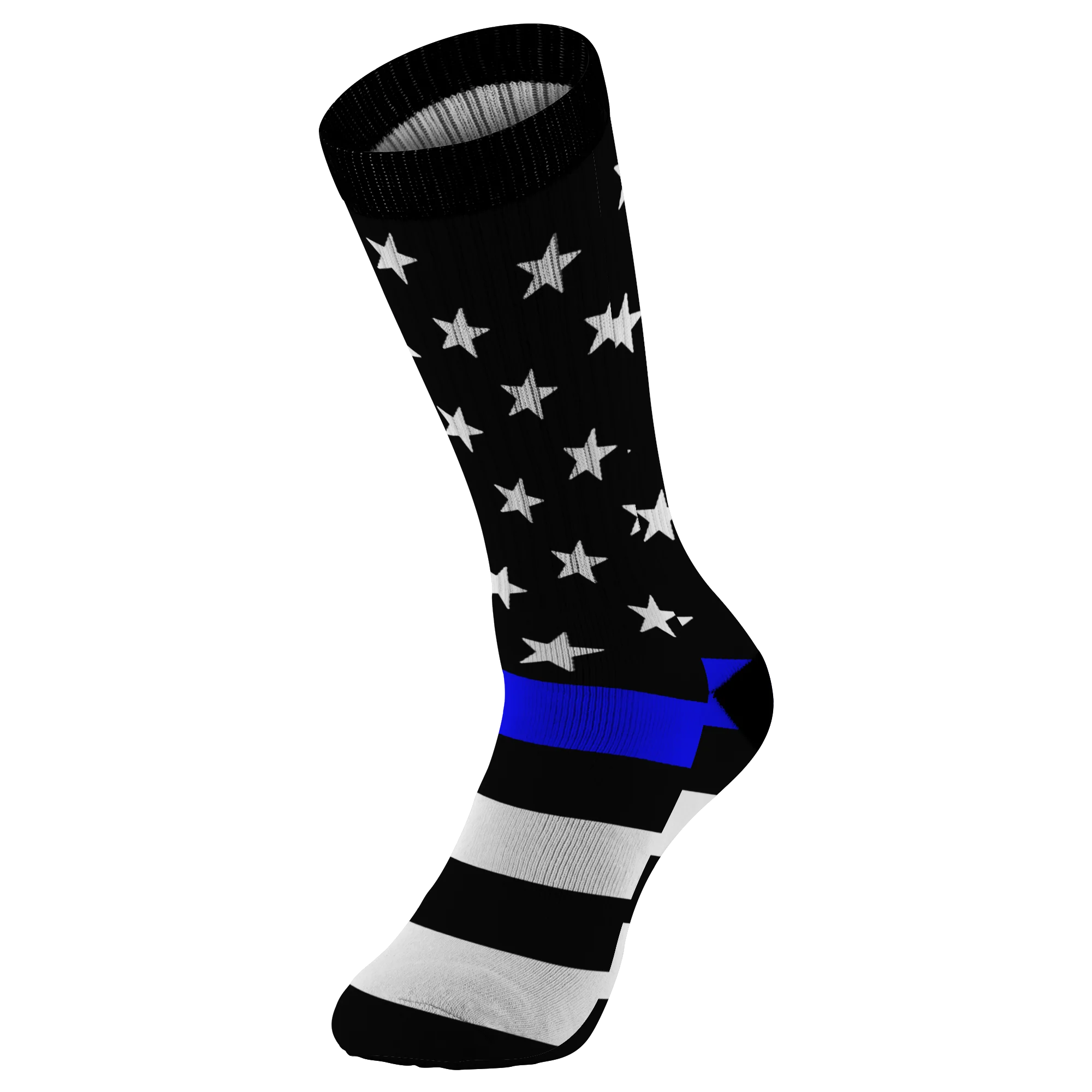 Thin Blue Line American Flag Socks - Image 4