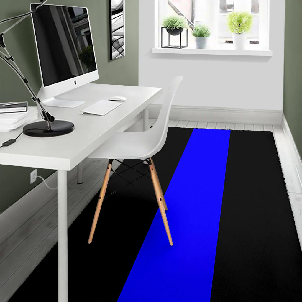 Thin Blue Line Area Rug - Image 5