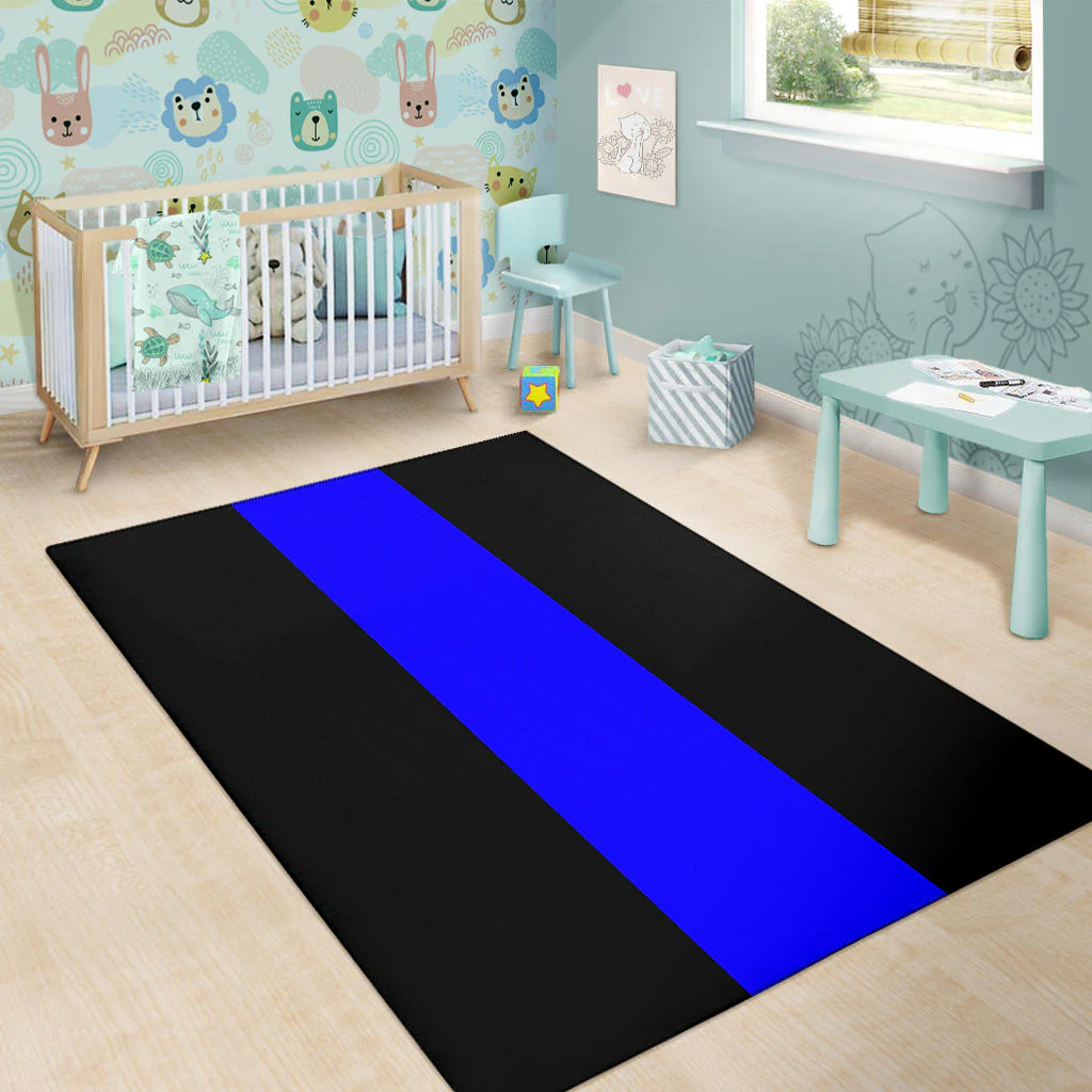 Thin Blue Line Area Rug - Image 6
