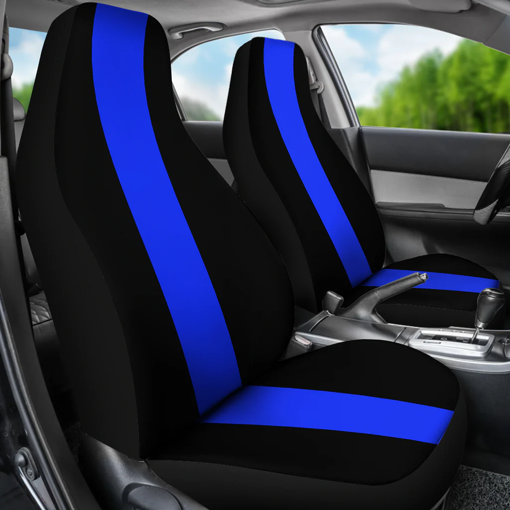 Thin Blue Line Car Seat Covers (Set of 2) - Image 3