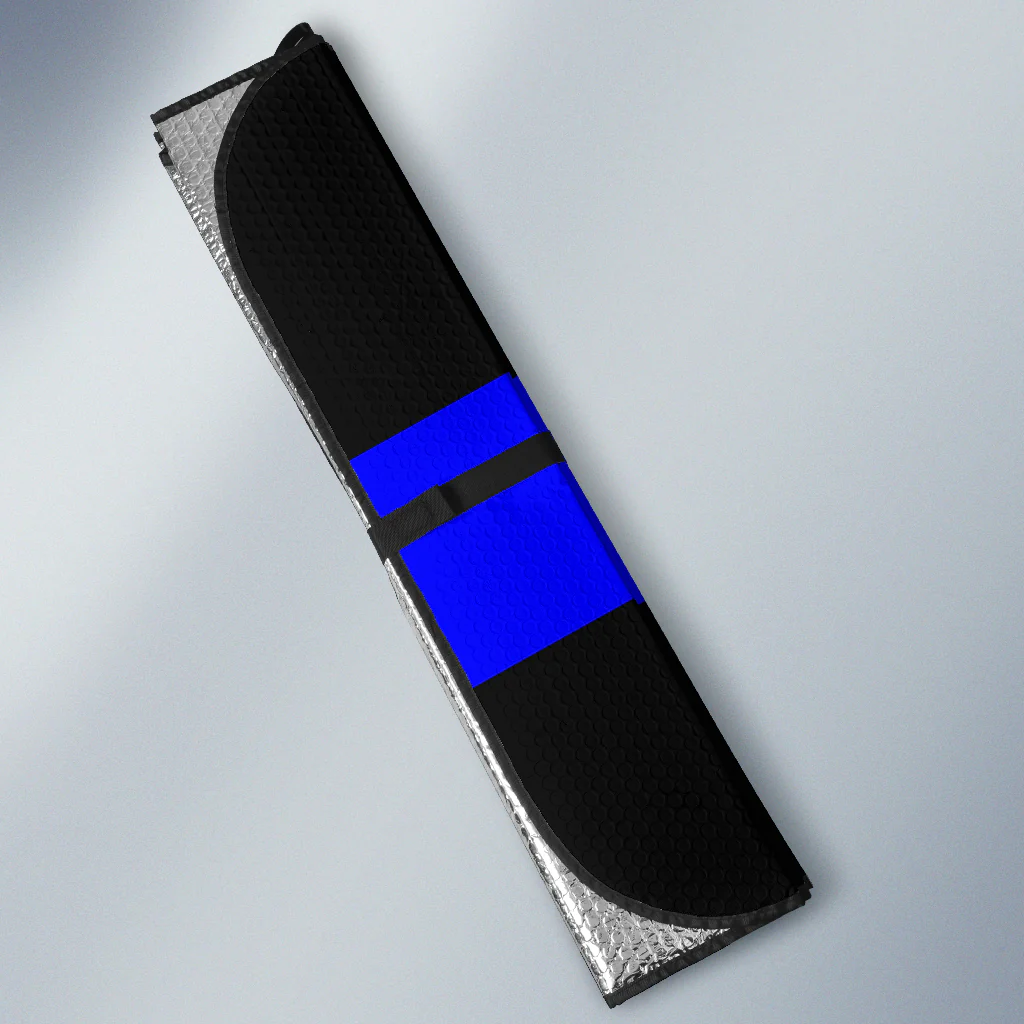 Thin Blue Line Vehicle Car Shade - Image 3