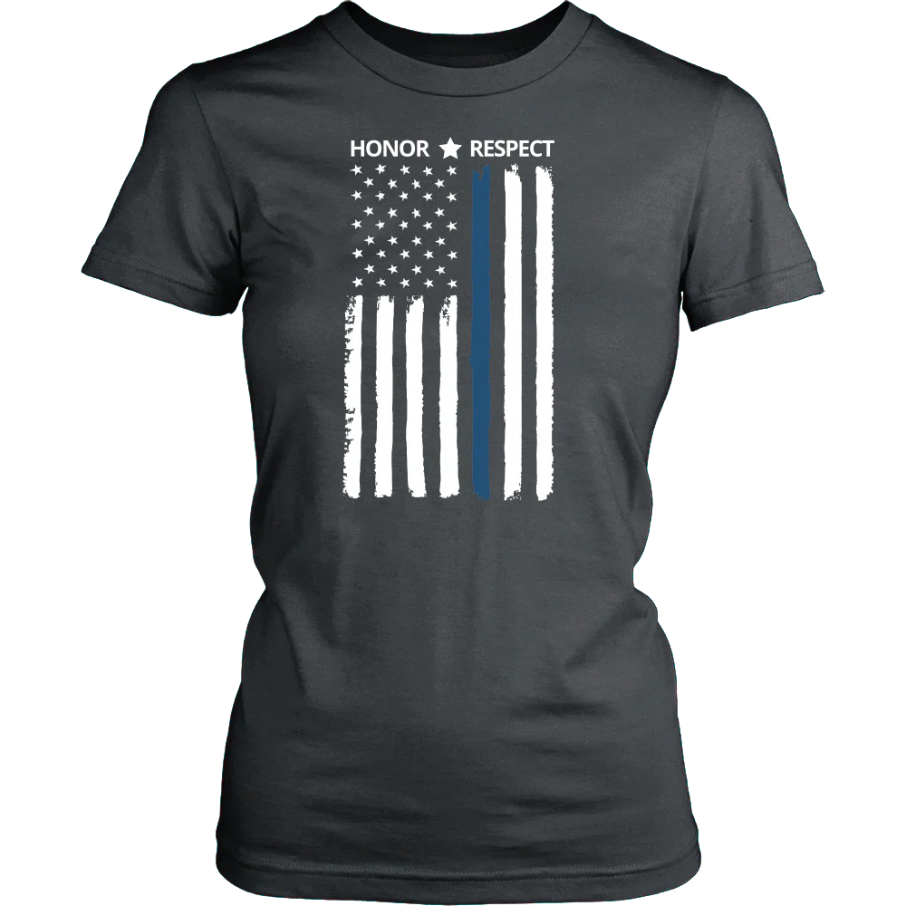 Thin Blue Line Flag Honor Respect Shirts and Hoodies - Image 11