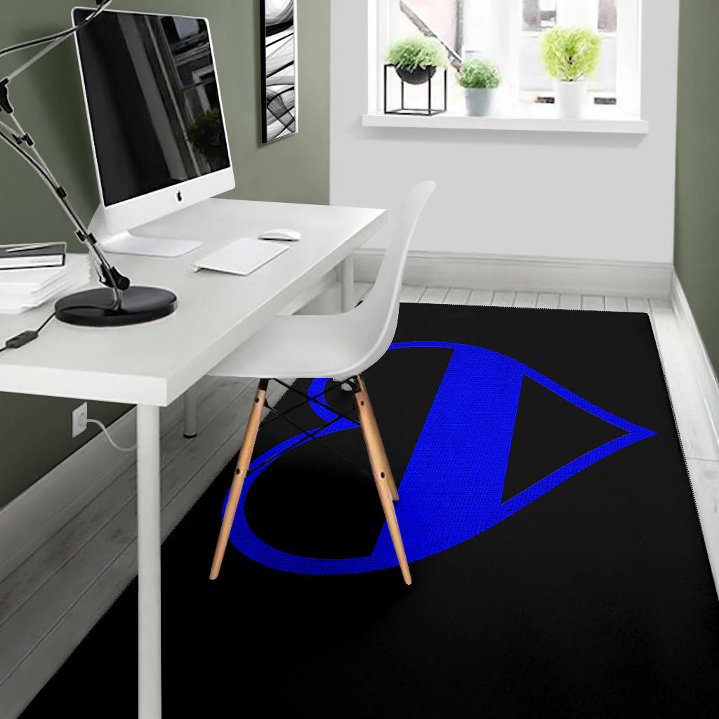 Thin Blue Line Heart Area Rug - Image 5