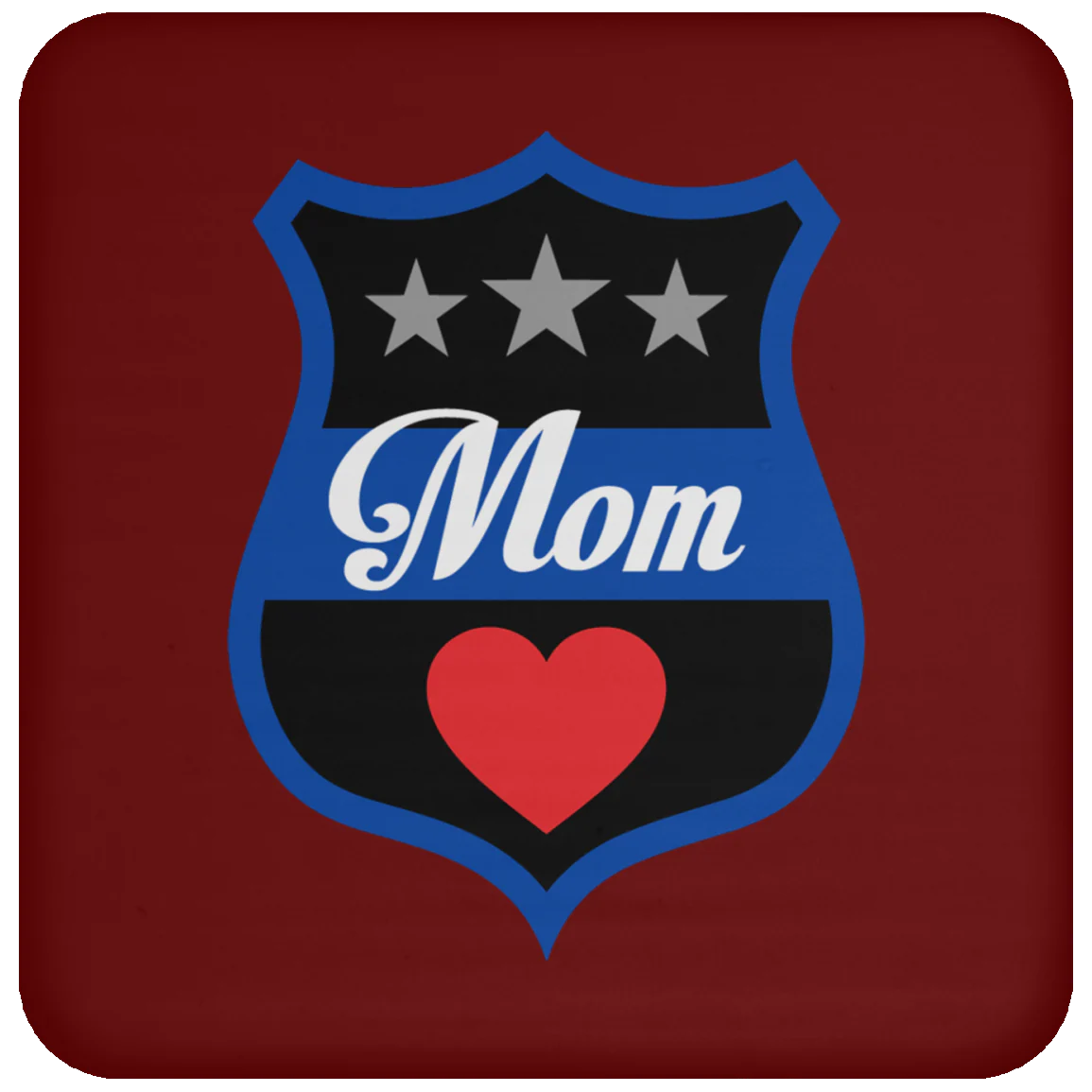 Thin Blue Line Mom Coaster - Image 10