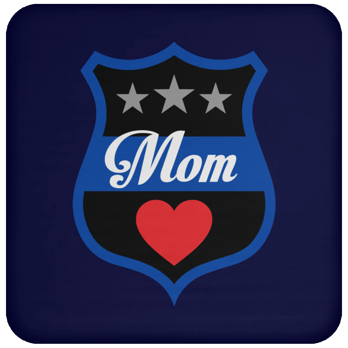 Thin Blue Line Mom Coaster - Image 11