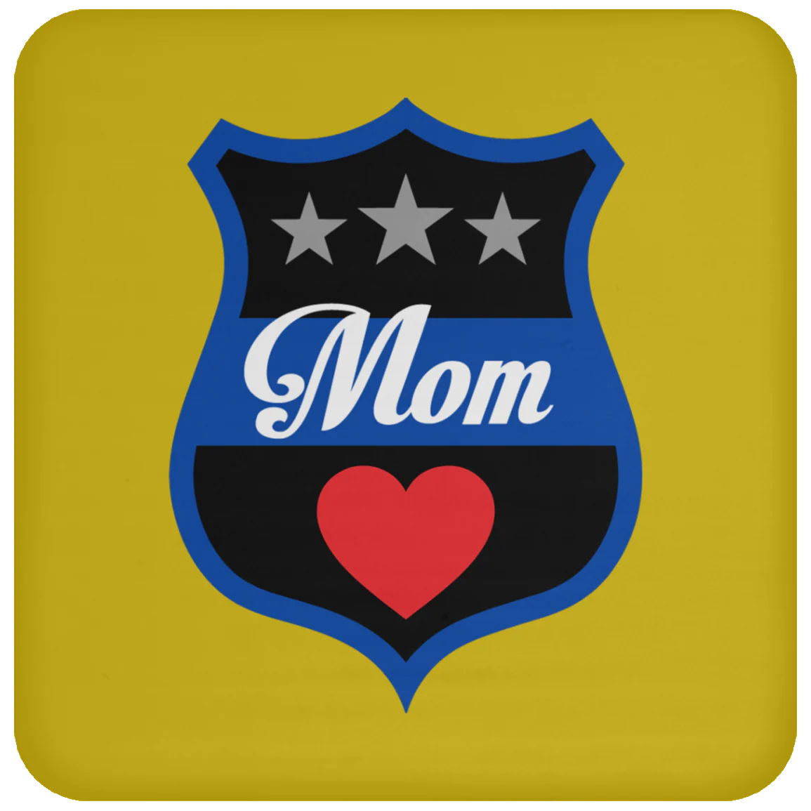 Thin Blue Line Mom Coaster - Image 12