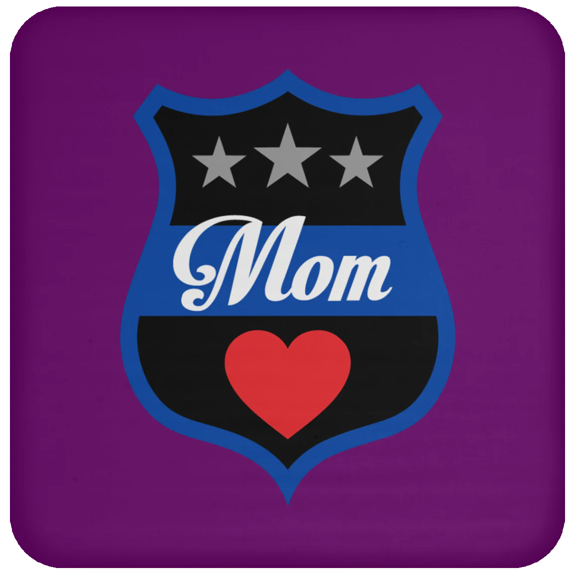 Thin Blue Line Mom Coaster - Image 14