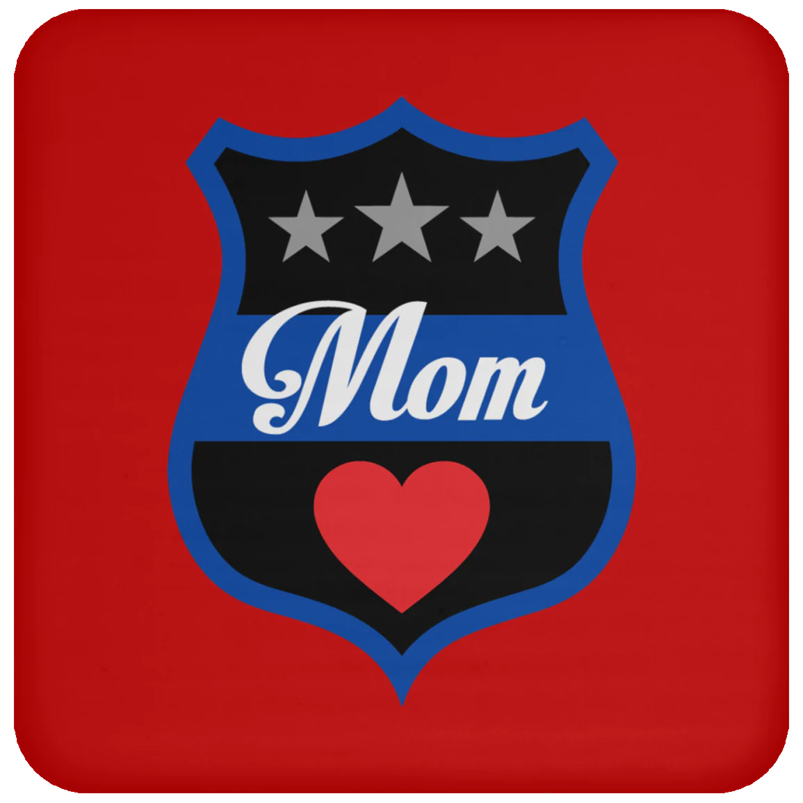 Thin Blue Line Mom Coaster - Image 15