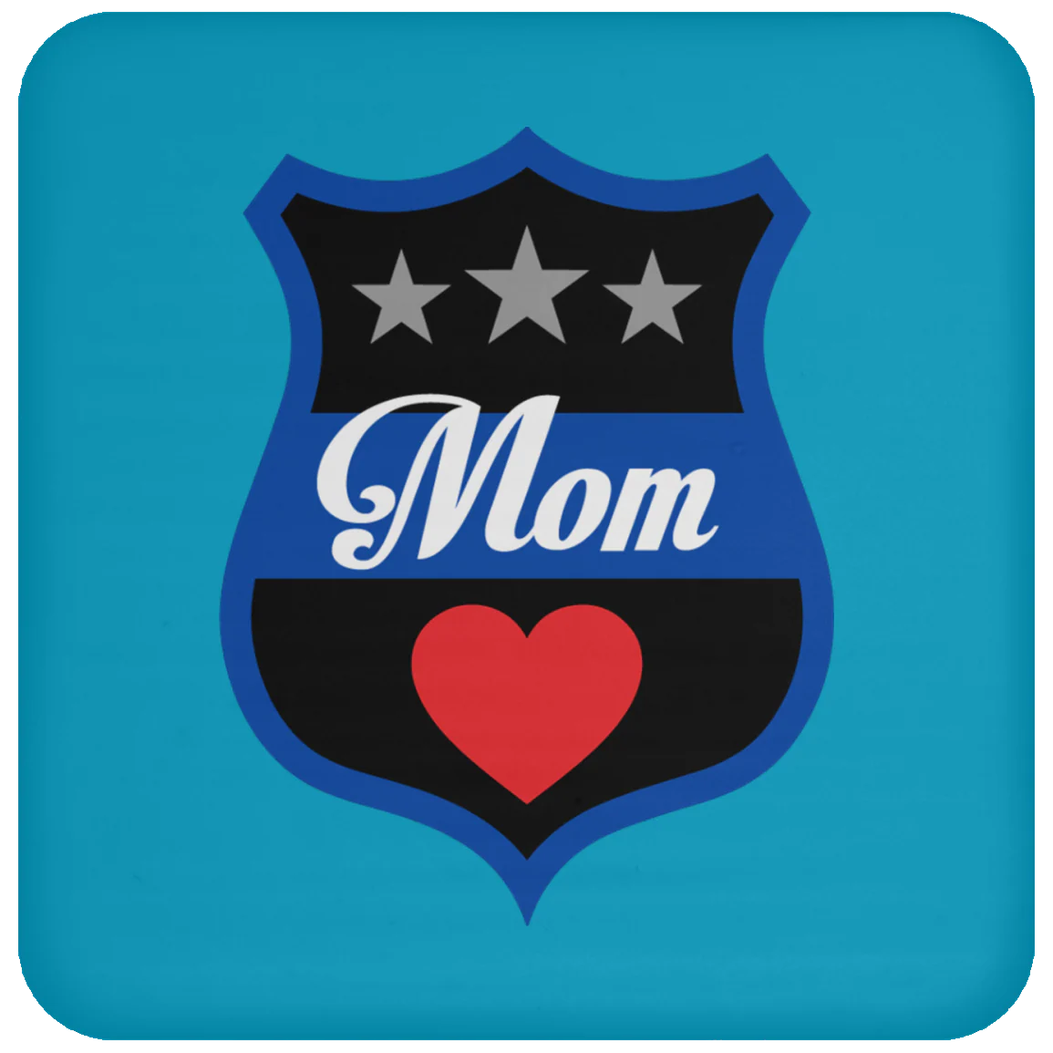 Thin Blue Line Mom Coaster - Image 19