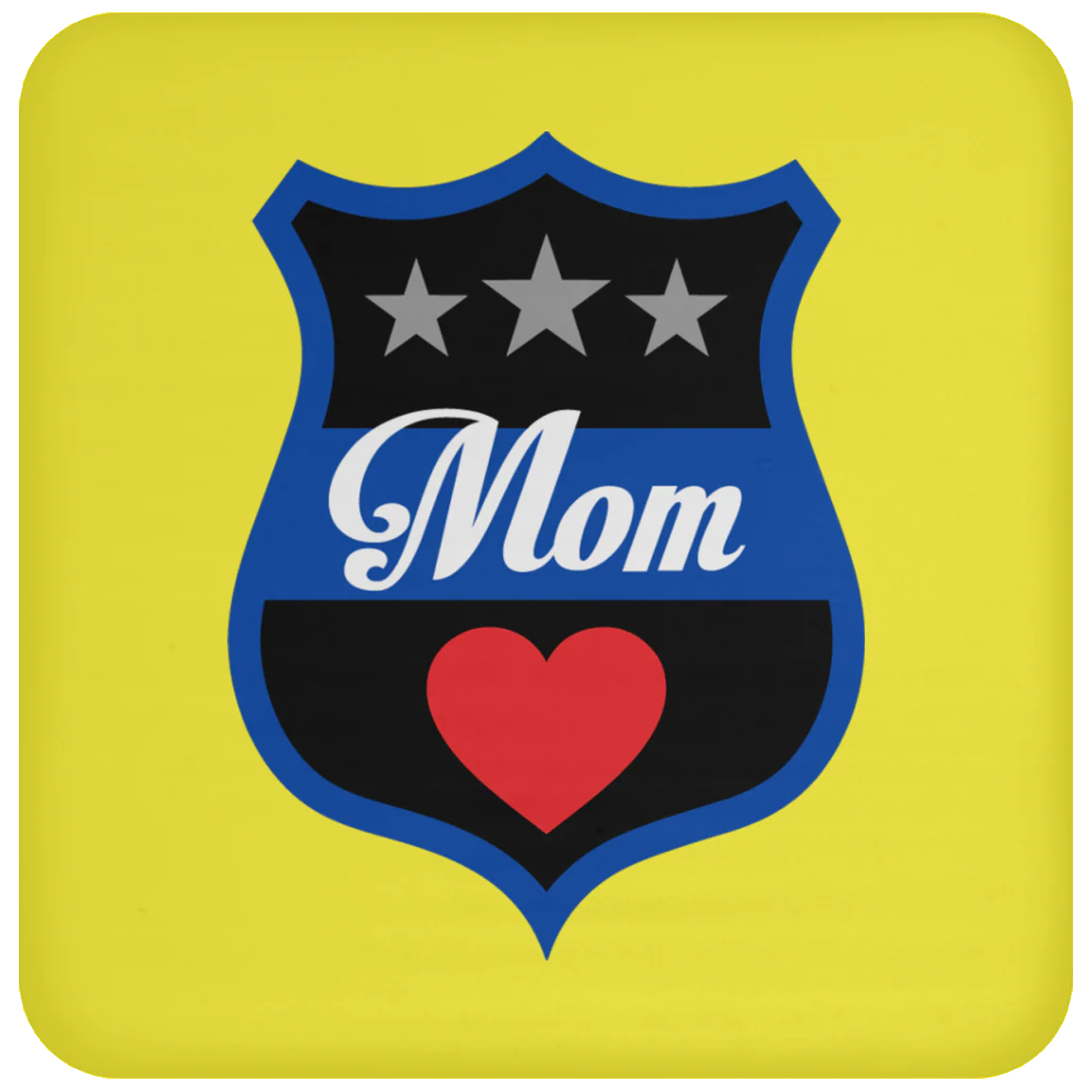Thin Blue Line Mom Coaster - Image 20