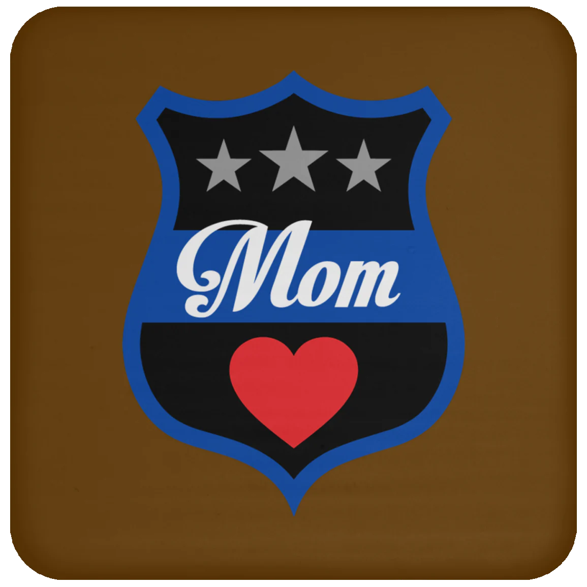 Thin Blue Line Mom Coaster - Image 5