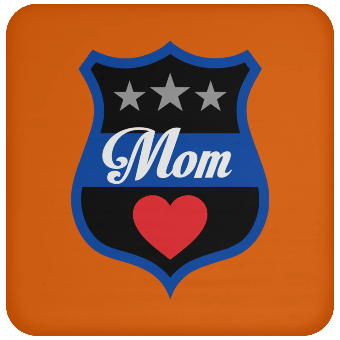 Thin Blue Line Mom Coaster - Image 6