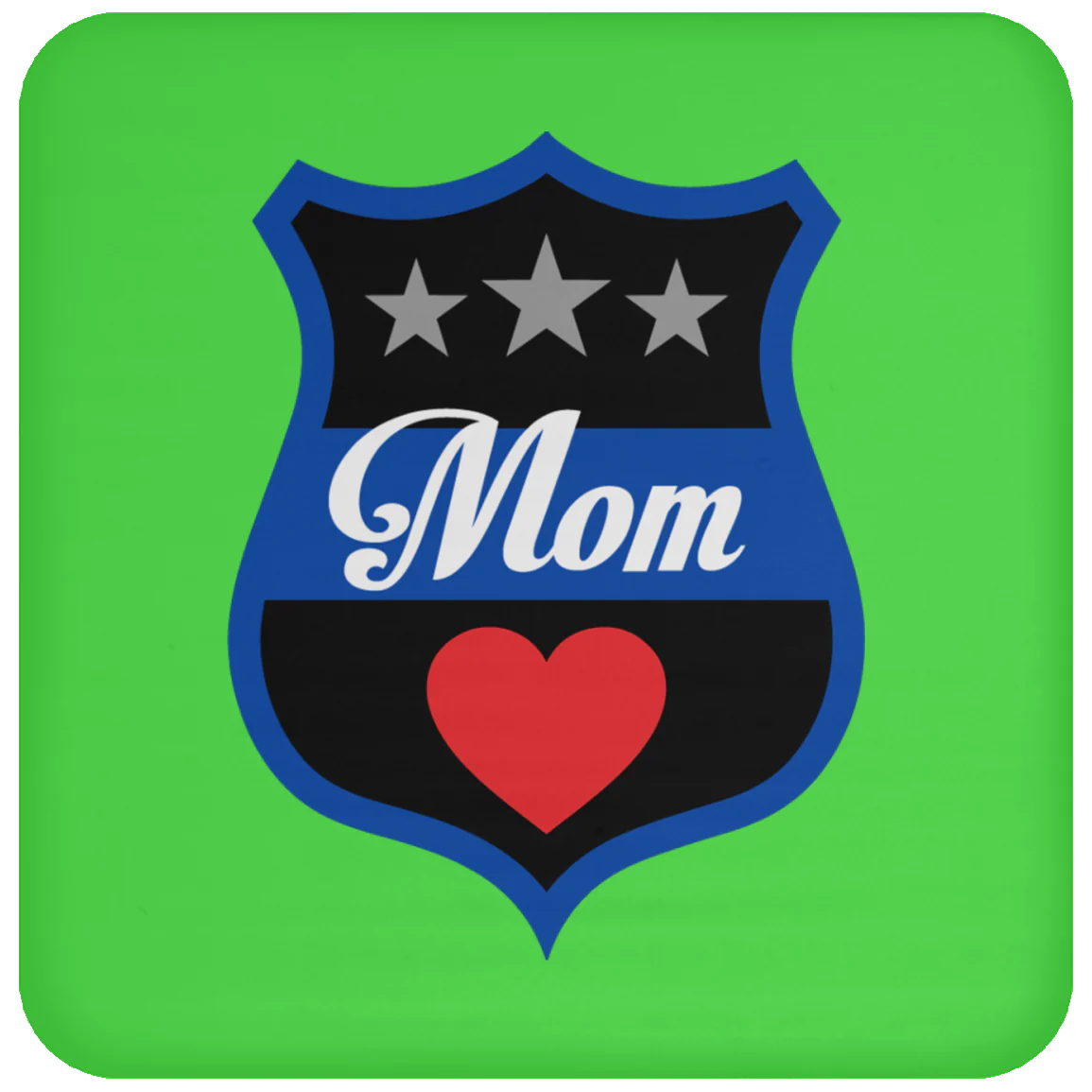 Thin Blue Line Mom Coaster - Image 9