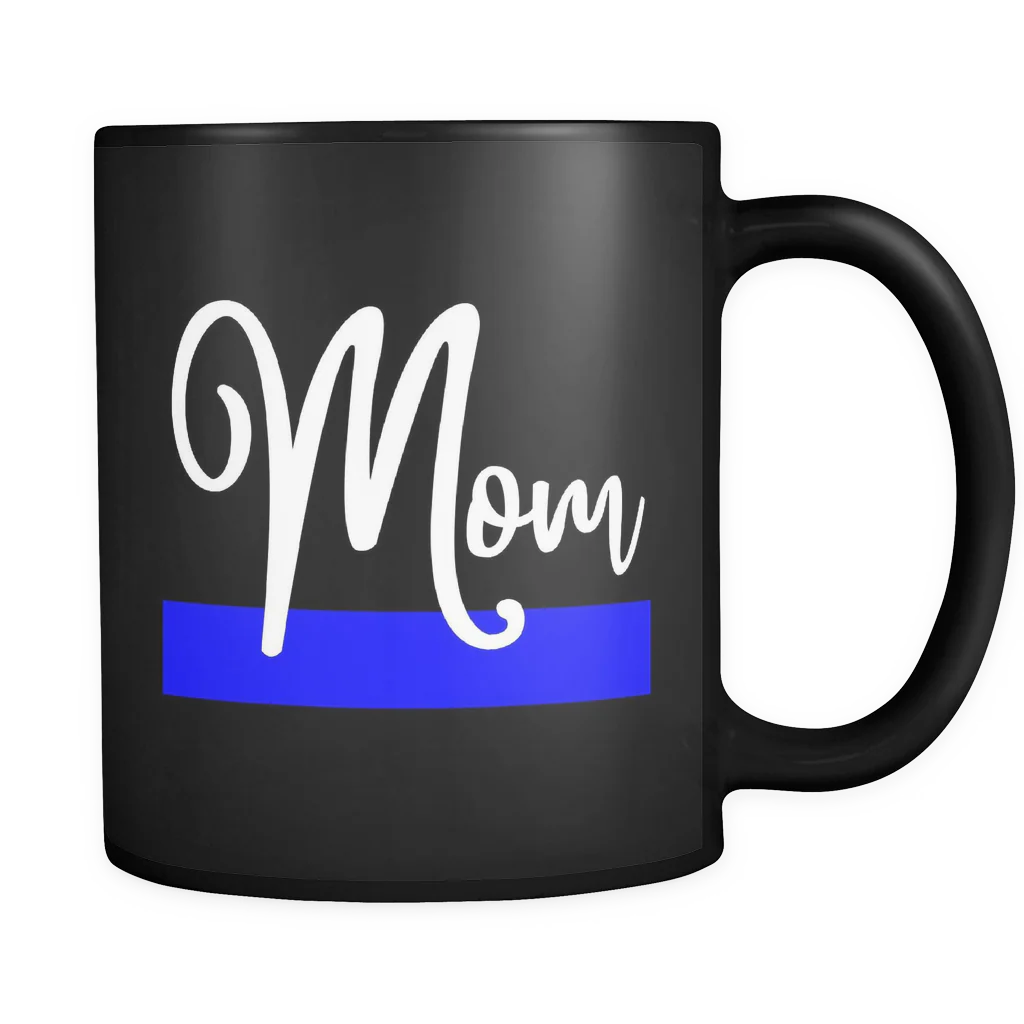 Thin Blue Line Mom Mug - Image 2