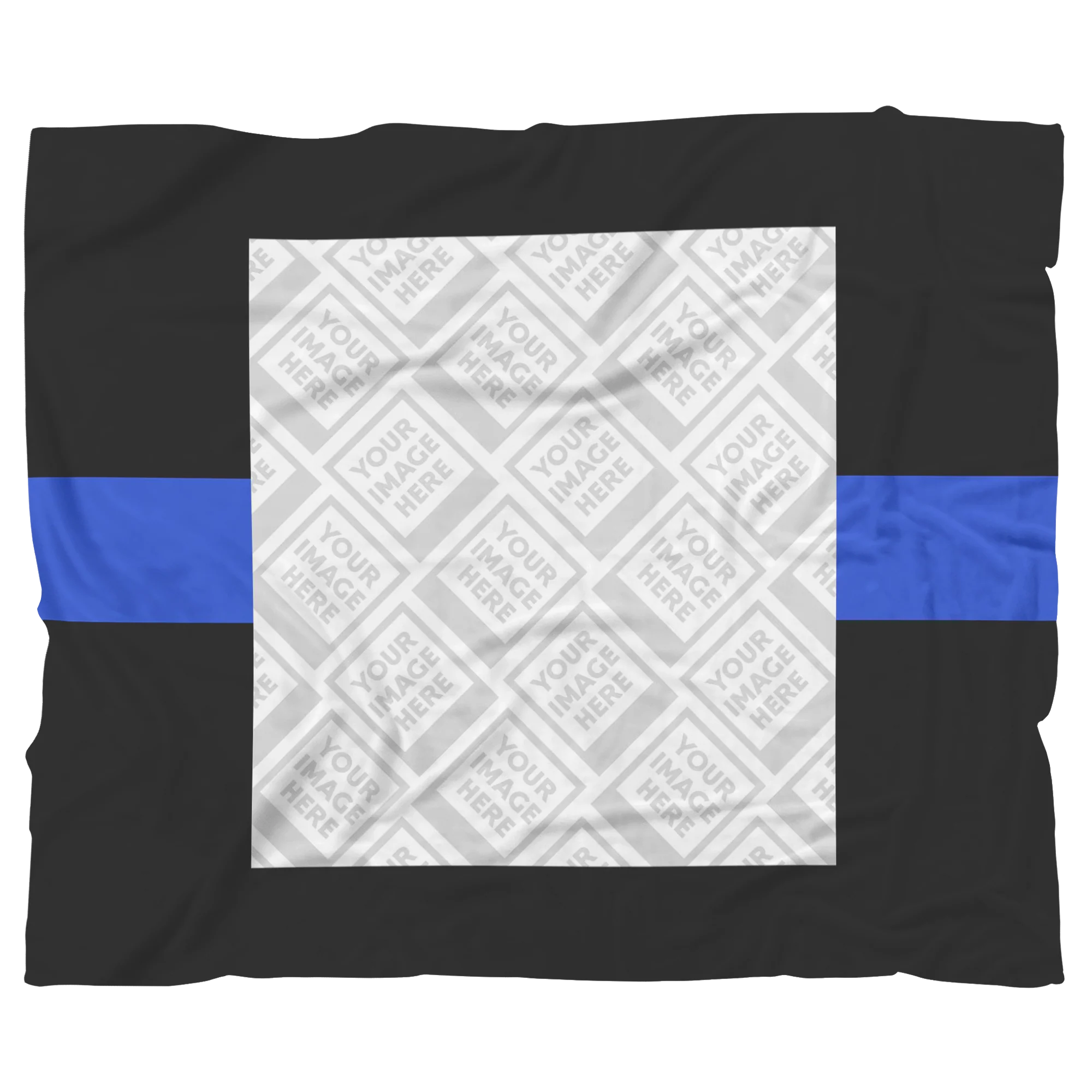 THIN BLUE LINE Personalized Blanket FRAME
