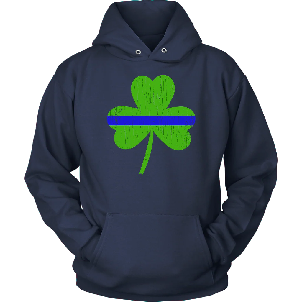 Thin Blue Line Shamrock Shirts & Hoodies - Image 10