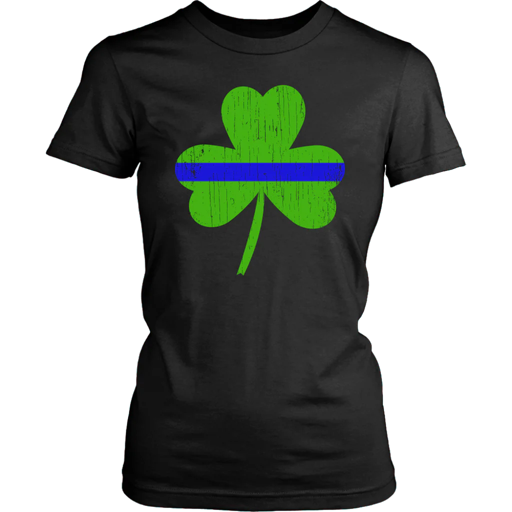 Thin Blue Line Shamrock Shirts & Hoodies - Image 12