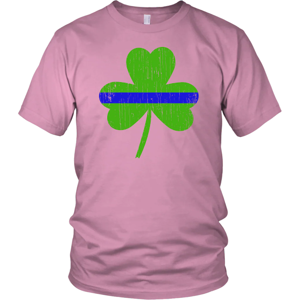 Thin Blue Line Shamrock Shirts & Hoodies - Image 4