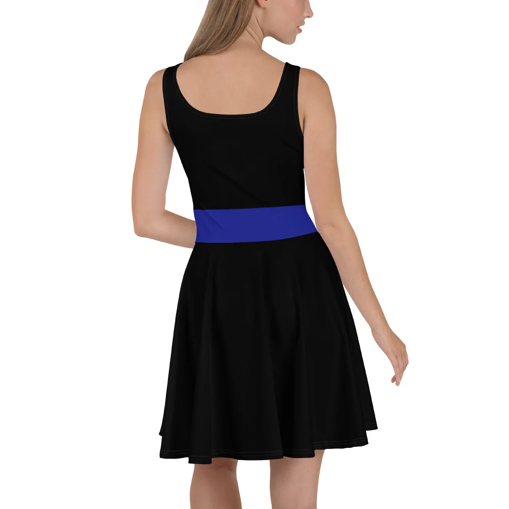 Thin Blue Line Skater Dress - Image 2