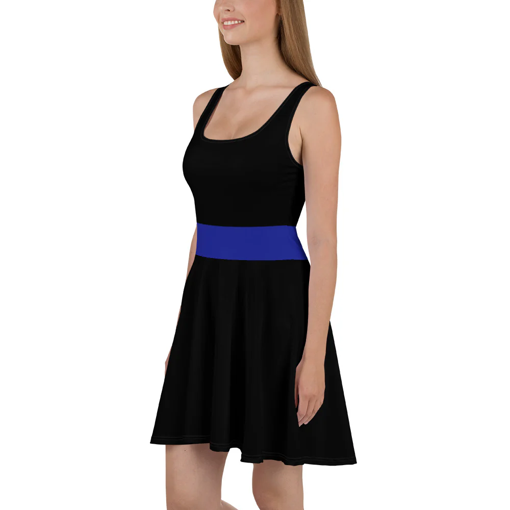 Thin Blue Line Skater Dress - Image 3