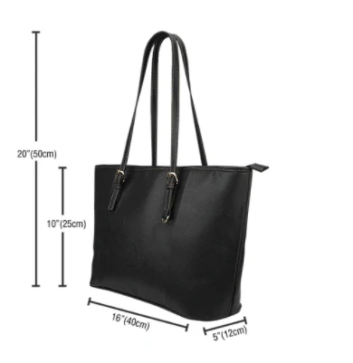 Thin Blue Line Small Leather Tote Bag - Image 2