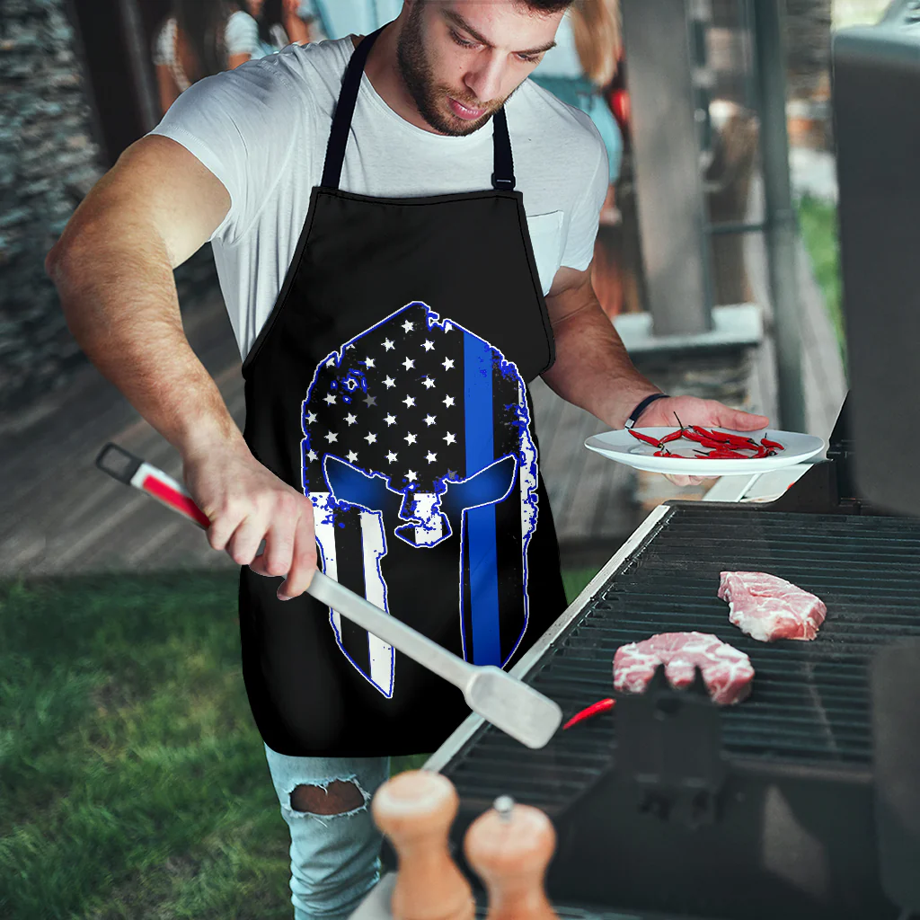 Thin Blue Line Spartan Apron - Image 9