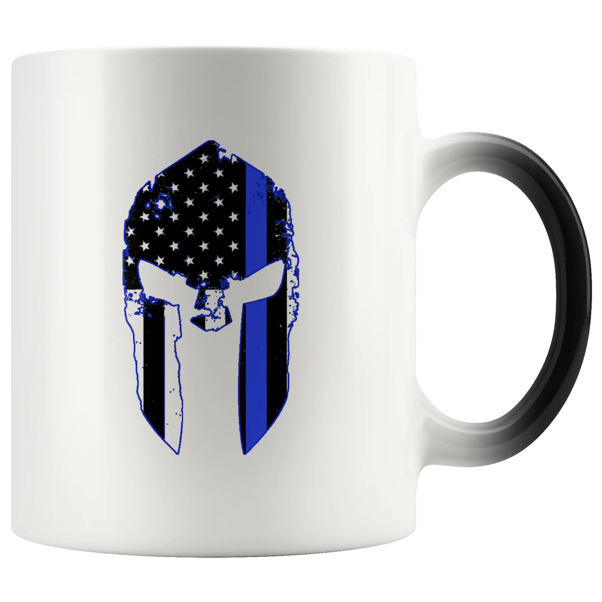 Thin Blue Line Spartan Color Changing Mug - Image 3