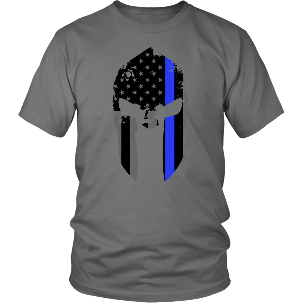 Thin Blue Line Spartan Shirts & Hoodies - Image 3