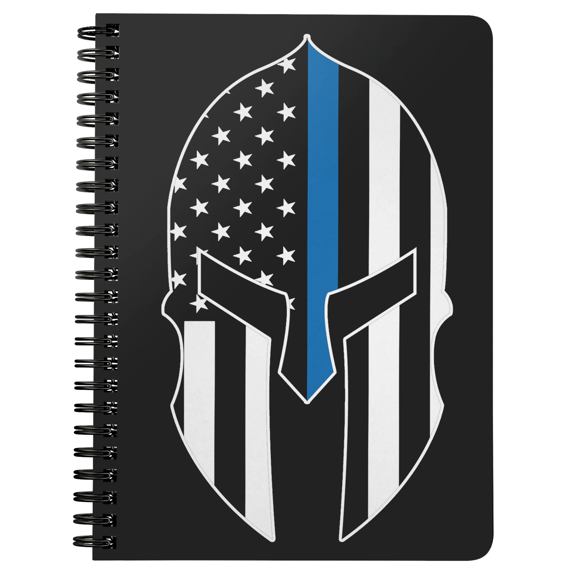 Thin Blue Line Spartan Spiralbound Notebook Journal
