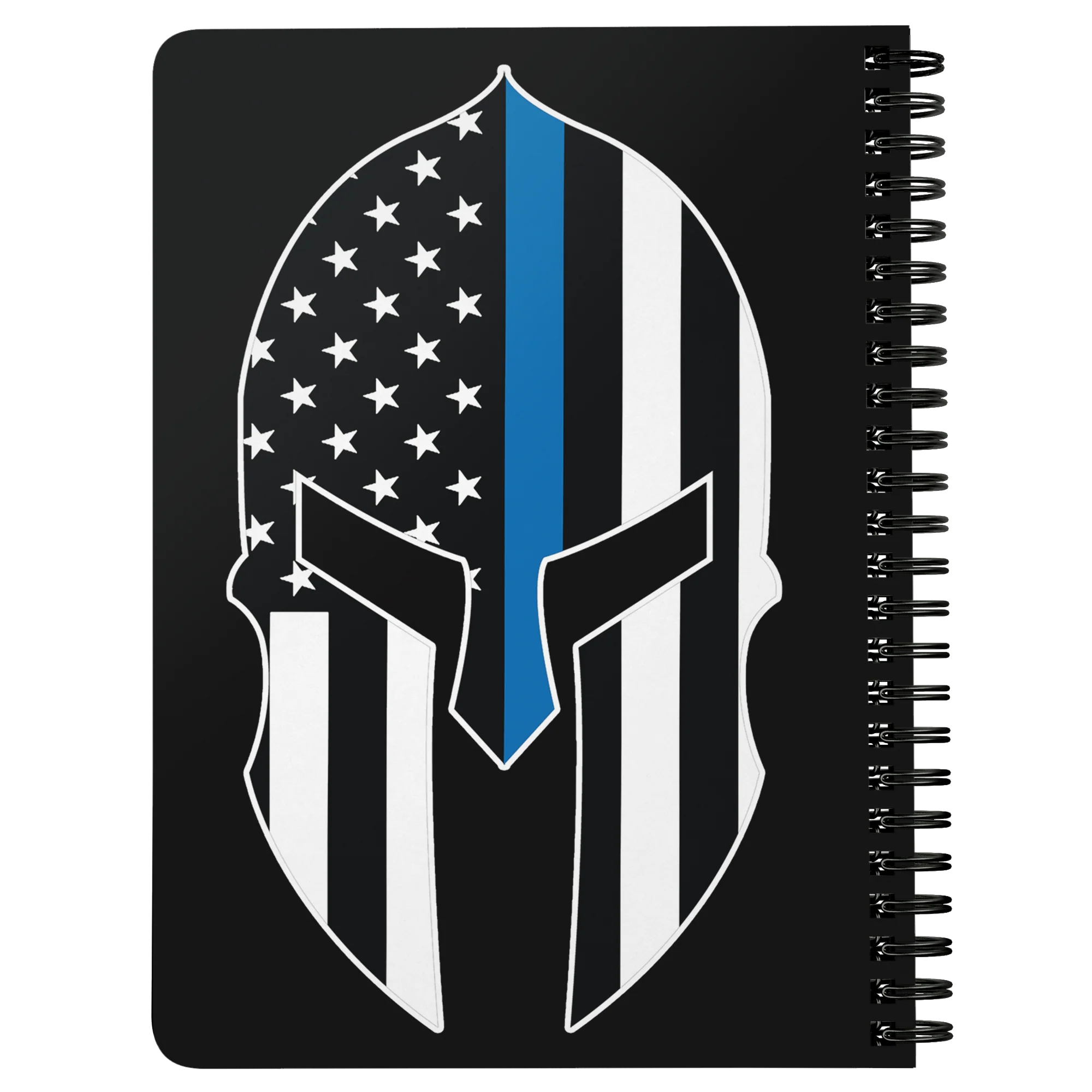 Thin Blue Line Spartan Spiralbound Notebook Journal - Image 2